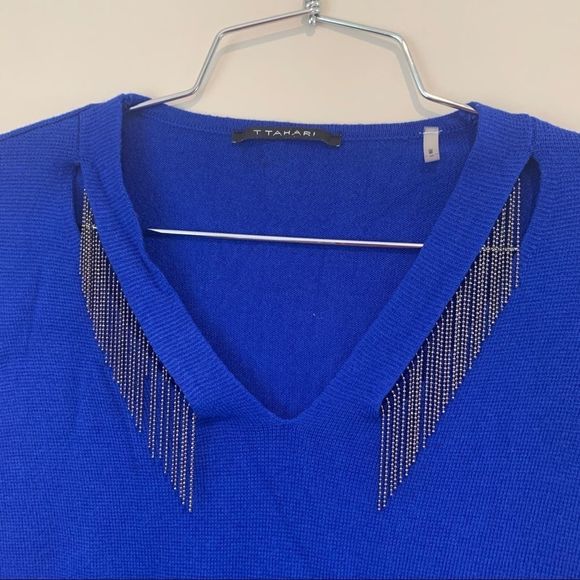 Blue T Tahari Sweater - Picture 2 of 10